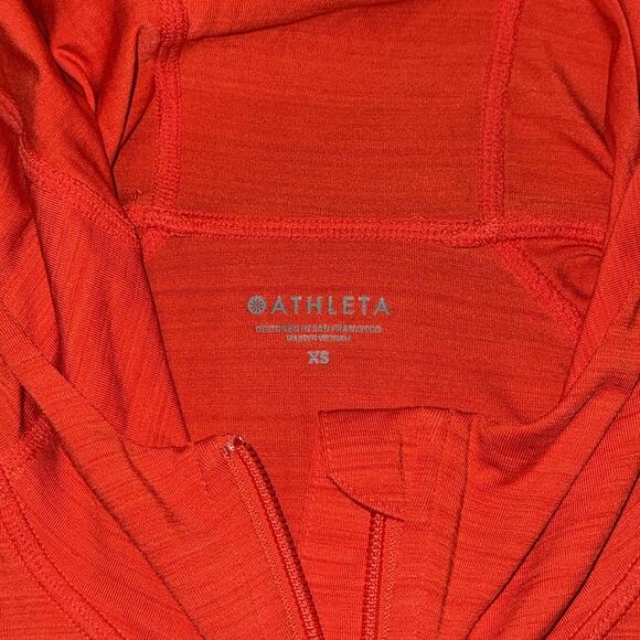 Athleta Pacifica Baja Jacket On Fire Orange Full Zip Hoodie Size XS Activewear - Picture 4 of 7